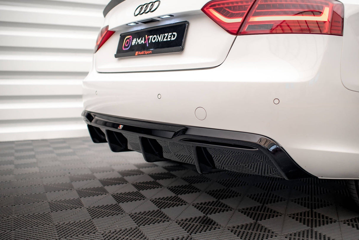 Maxton Design Rear Valance Audi A5 8T Facelift (Version with dual exhausts on one side)