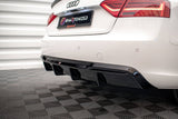 Maxton Design Rear Valance Audi A5 8T Facelift (Version with dual exhausts on one side)