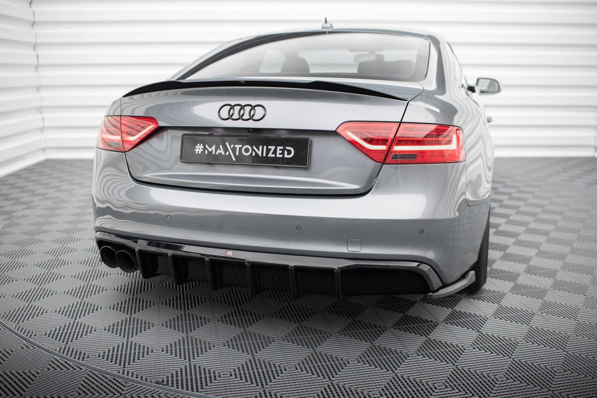 Maxton Design Rear Valance Audi A5 S-Line Coupe / Sportback 8T Facelift (Single Side Dual Exhaust Version)