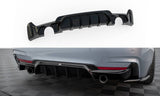 Maxton Design Rear Valance BMW 4 Coupe / Gran Coupe / Cabrio M-Pack F32 / F36 (Version With Exhaust On Both Sides)