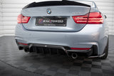 Maxton Design Rear Valance BMW 4 Coupe / Gran Coupe / Cabrio M-Pack F32 / F36 (Version With Exhaust On Both Sides)