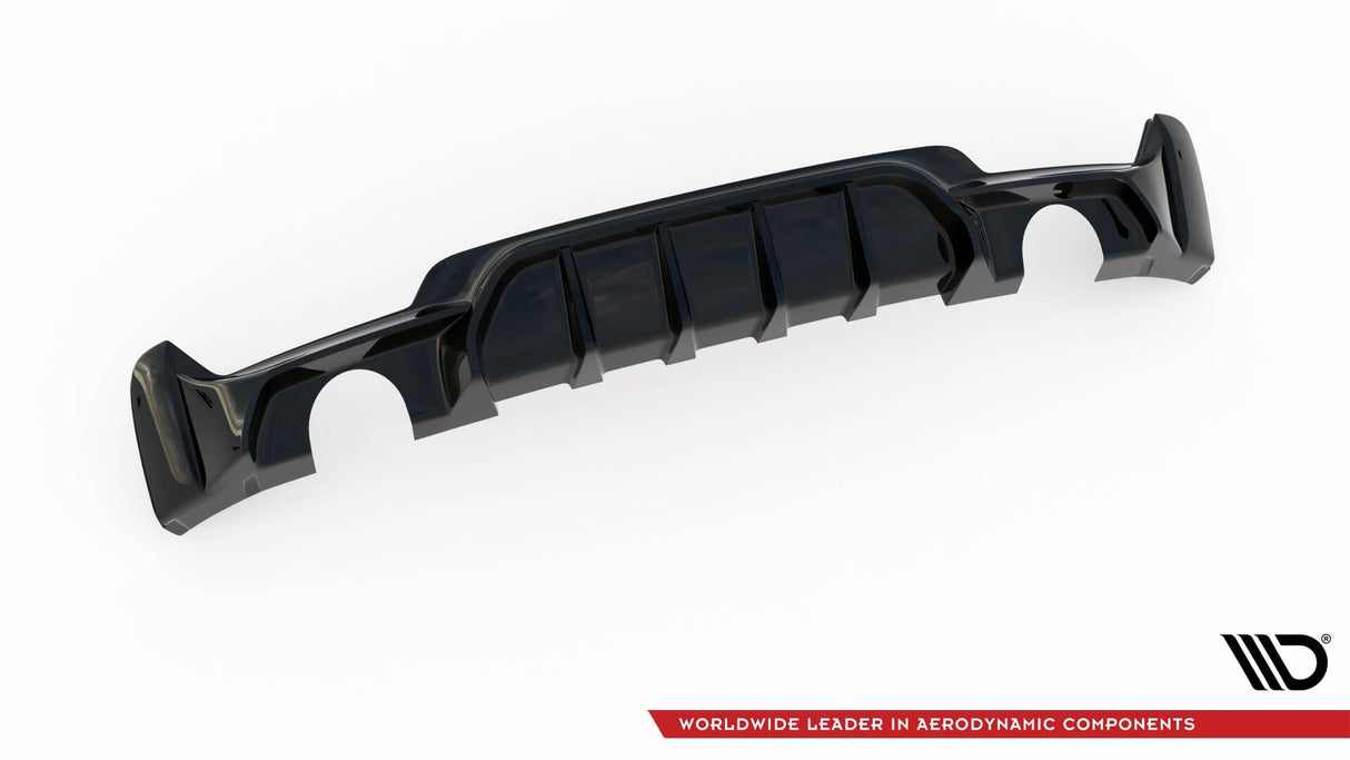 Maxton Design Rear Valance BMW 4 Coupe / Gran Coupe / Cabrio M-Pack F32 / F36 (Version With Exhaust On Both Sides)