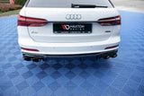 Maxton Design Rear Valance + Exhaust Ends Imitation Audi A6 C8 S-Line