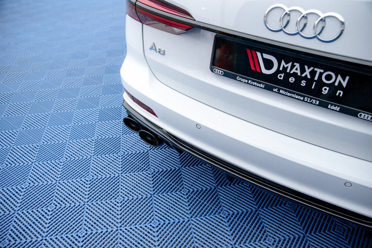Maxton Design Rear Valance + Exhaust Ends Imitation Audi A6 C8 S-Line