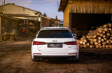 Maxton Design Rear Valance + Exhaust Ends Imitation Audi A6 C8 S-Line