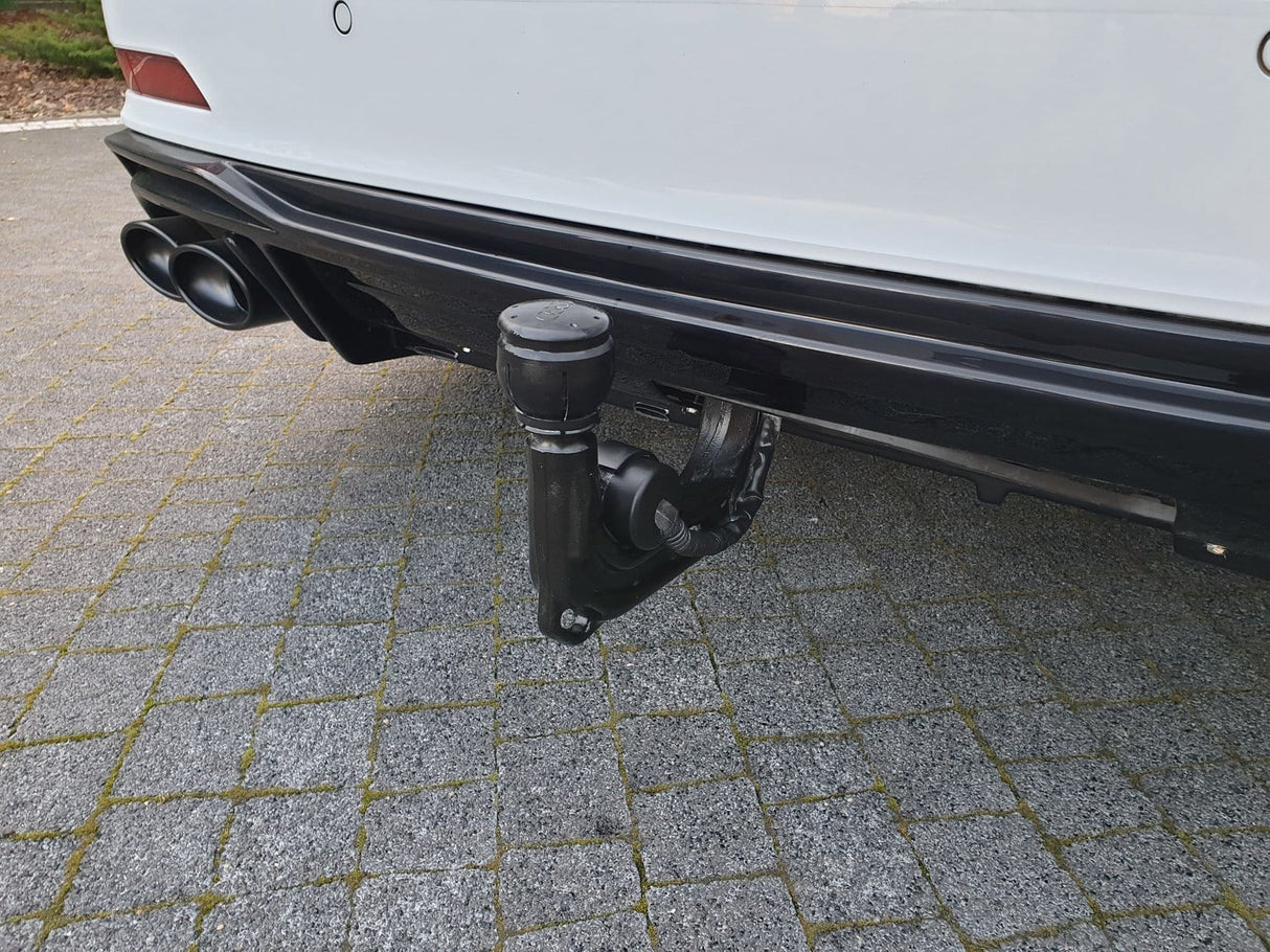 Maxton Design Rear Valance + Exhaust Ends Imitation Audi A6 C8 S-Line