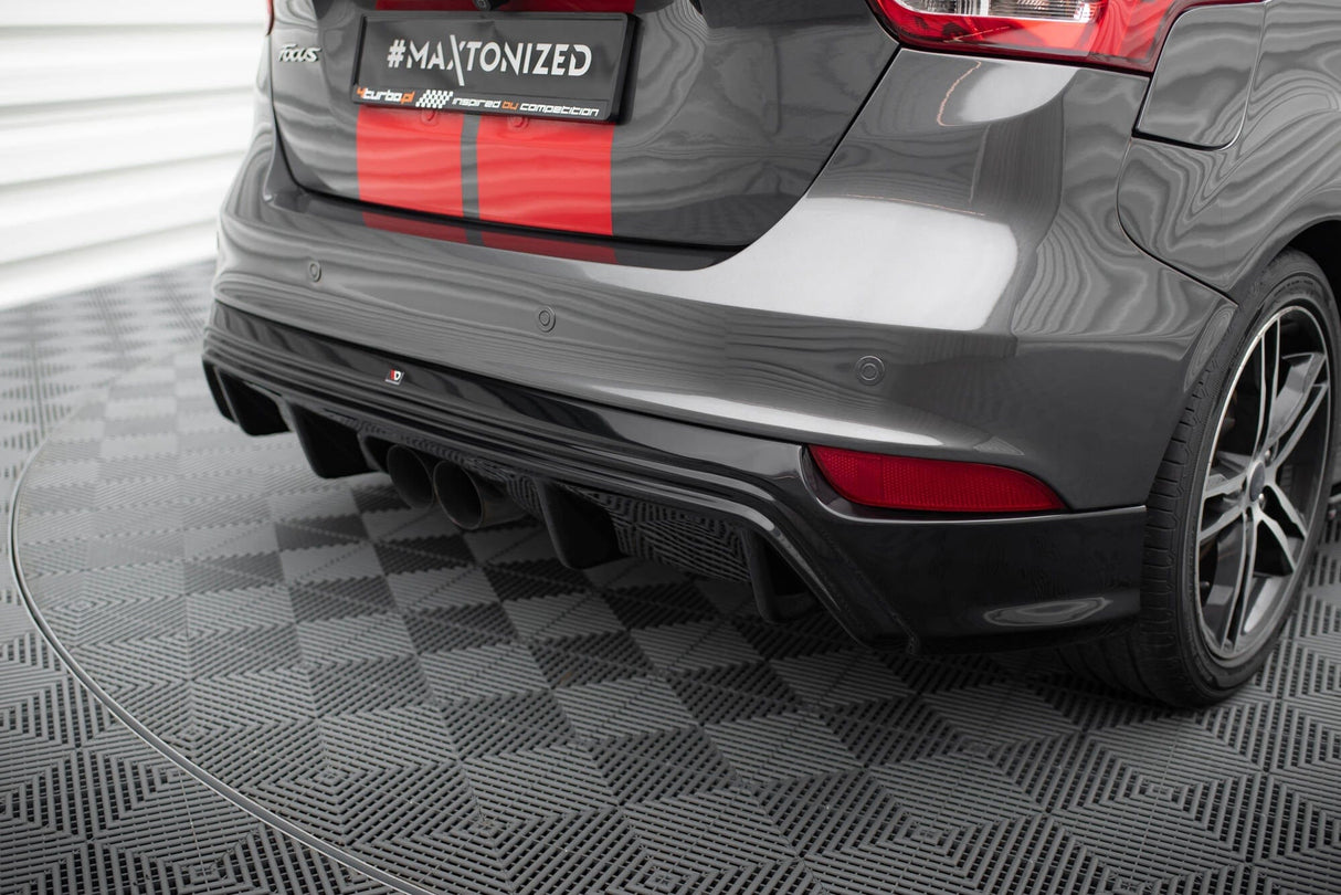Maxton Design Rear Valance Ford Focus St MK3 Facelift ((MK3.5) (Rs-Look)