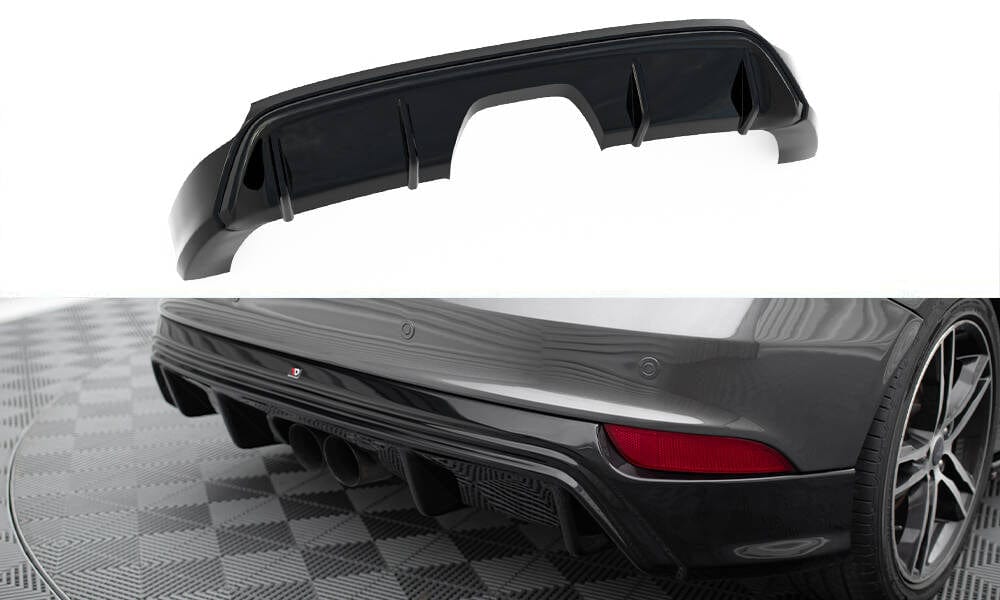 Maxton Design Rear Valance Ford Focus St MK3 Facelift ((MK3.5) (Rs-Look)