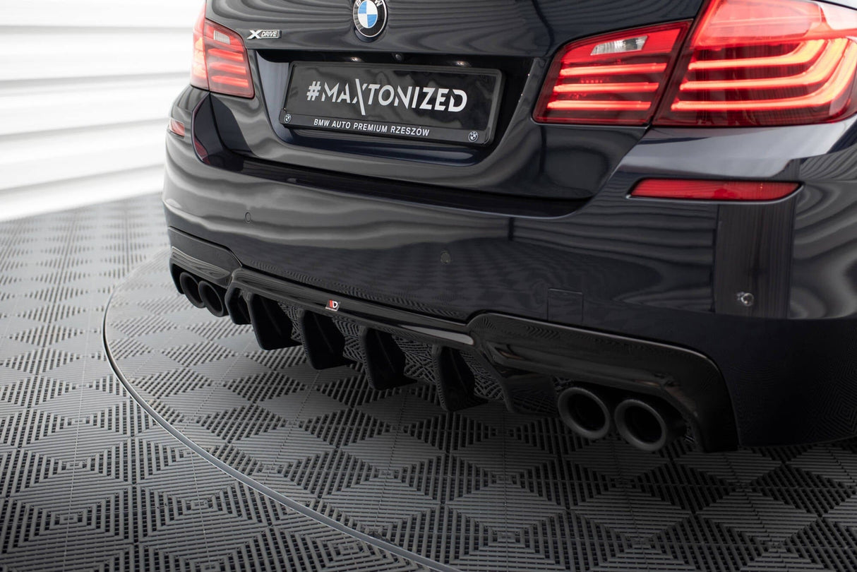 Maxton Design Rear Valance V.2 BMW 5 M-Pack F10 (Version With Two Double Exhausts)