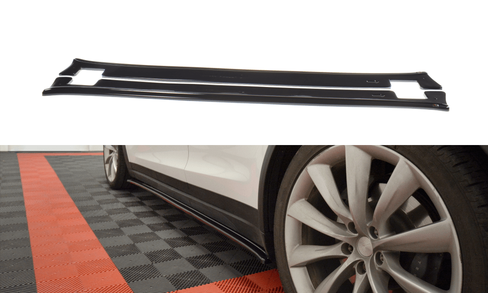 Maxton Design Side Skirts Diffusers V.1 Tesla Model X