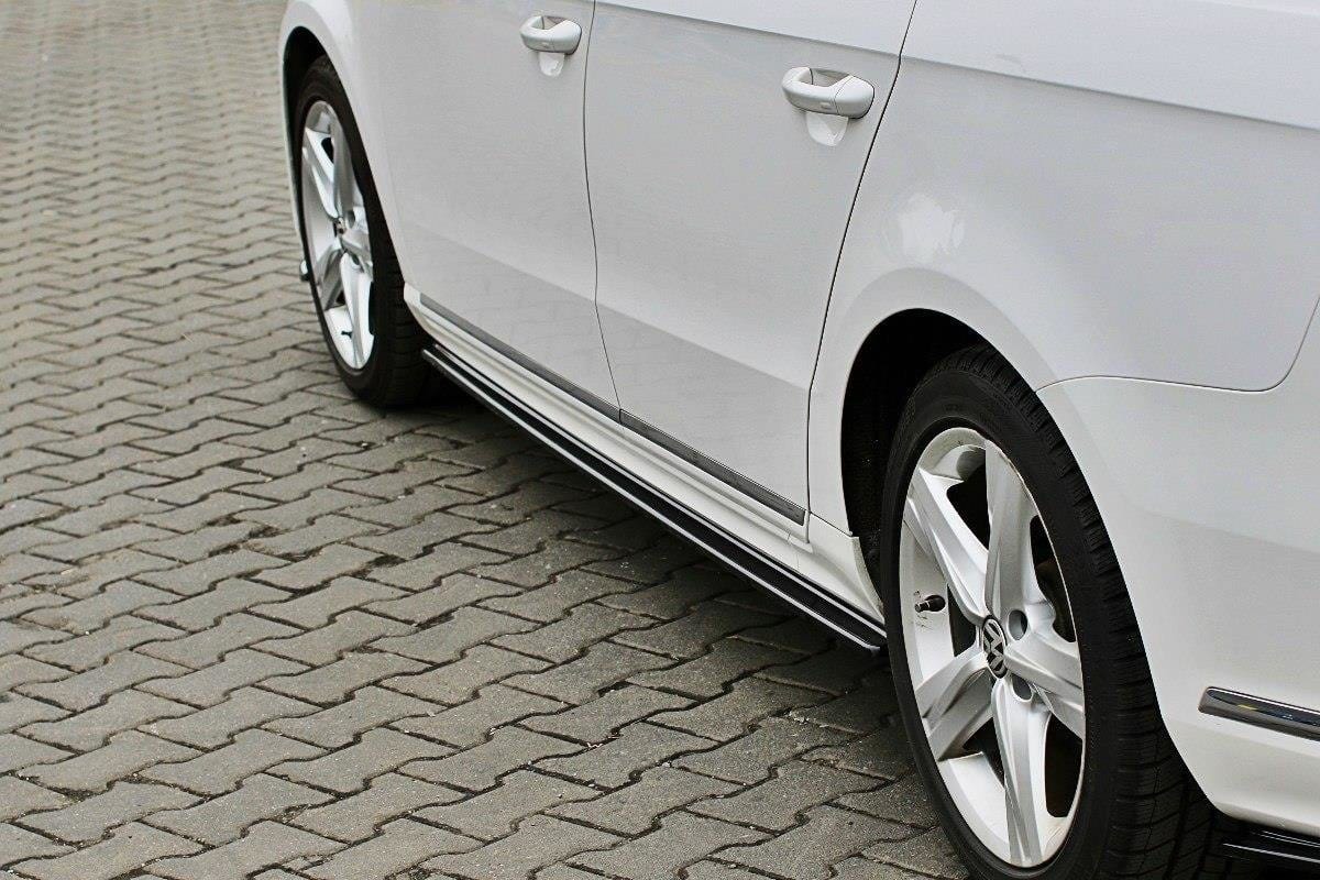 Maxton Design Side Skirts Diffusers VW Passat B7 R-Line
