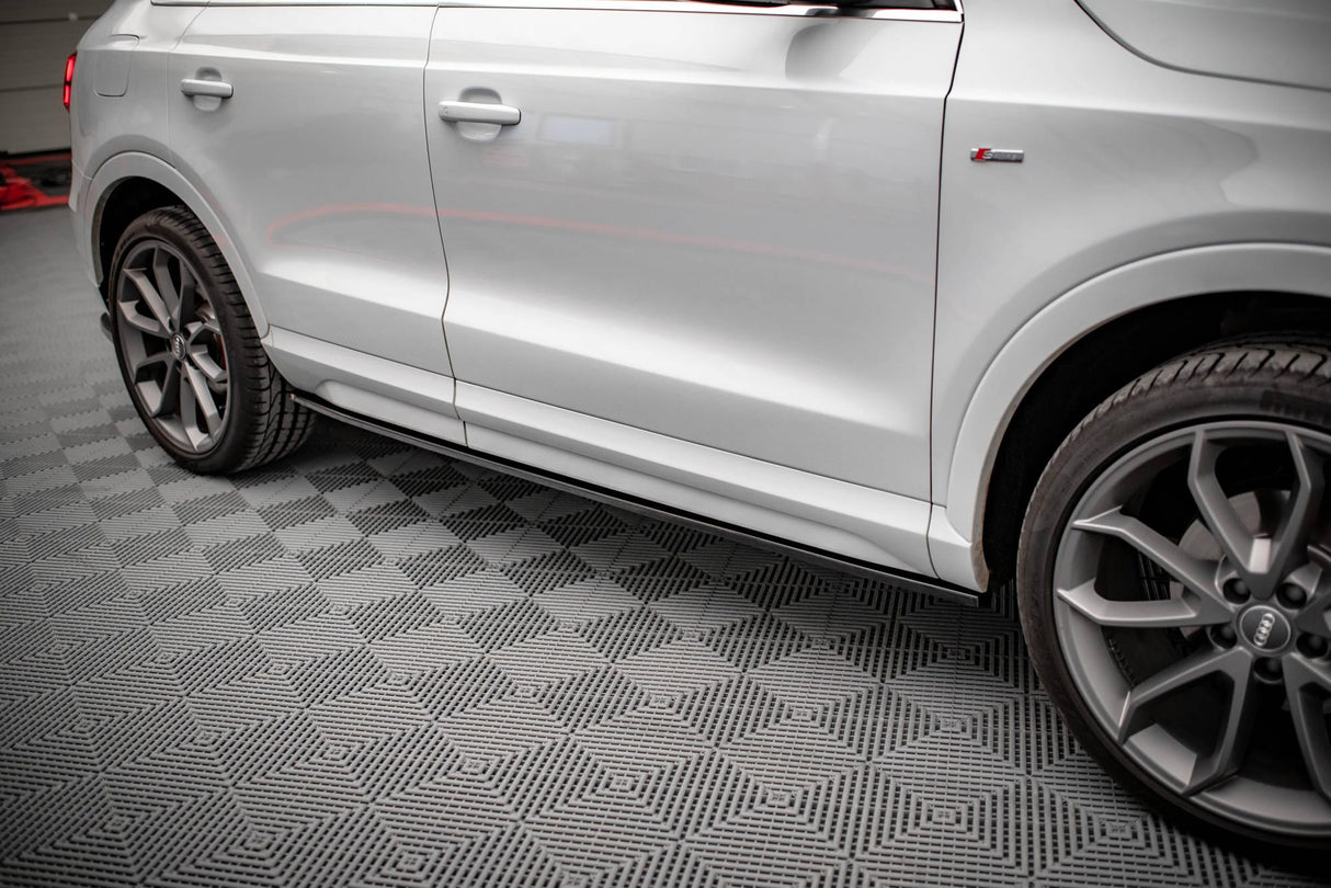 Maxton Design Side Skirts Diffusers Audi Q3 S-Line 8U Facelift