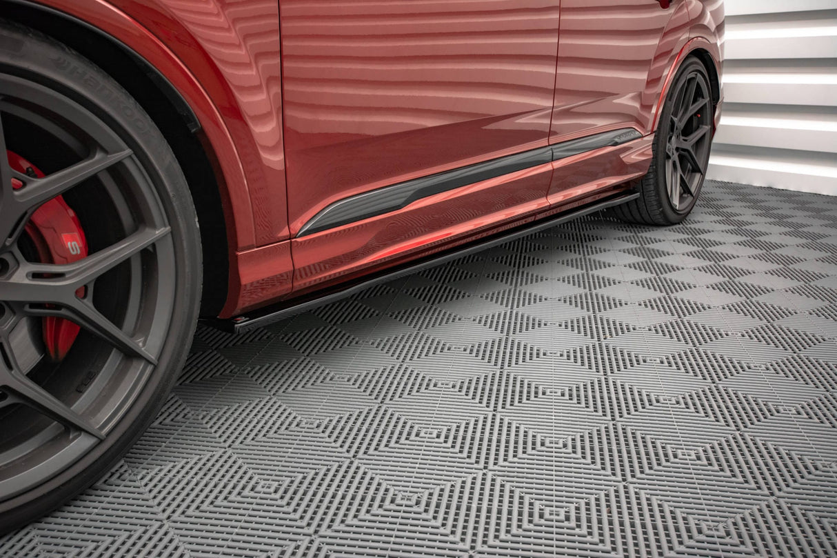 Maxton Design Side Skirts Diffusers - Audi / SQ7 / Q7 S-Line Mk2 (4M) Facelift