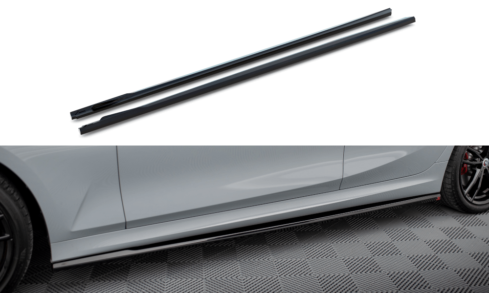 Maxton Design Side Skirts Diffusers BMW 3 M340I / M-Pack G20 / G20 Facelift
