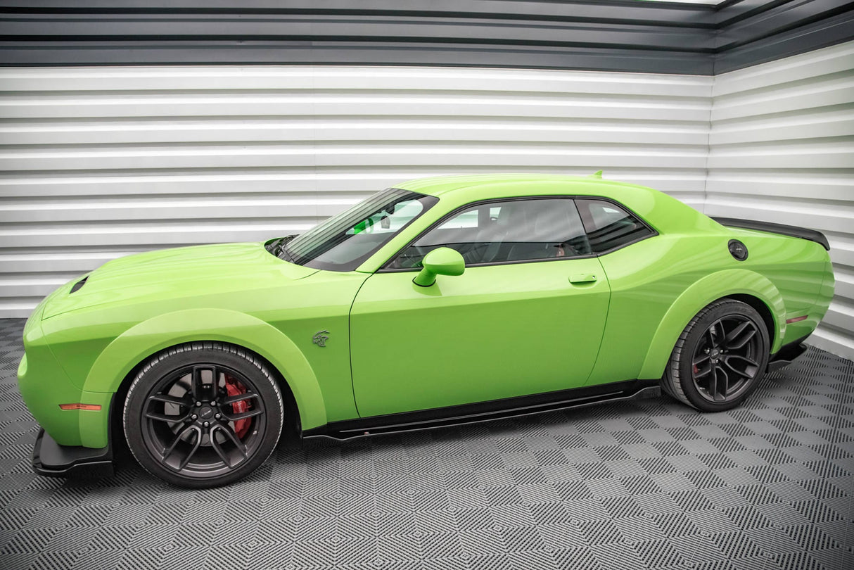 Maxton Design Side Skirts Diffusers Dodge Challenger SRT Hellcat Widebody MK3