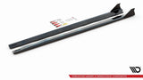 Maxton Design Side Skirts Diffusers + Flaps Ford Mustang GT MK6 Facelift