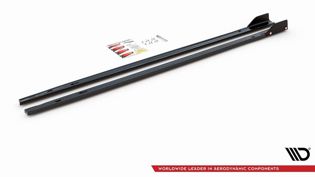 Maxton Design Side Skirts Diffusers + Flaps V.2 Volkswagen Golf Mk8 GTi / GTi Clubsport / R-Line