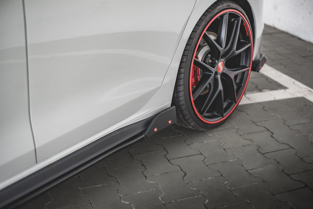 Maxton Design Side Skirts Diffusers + Flaps V.2 Volkswagen Golf Mk8 GTi / GTi Clubsport / R-Line