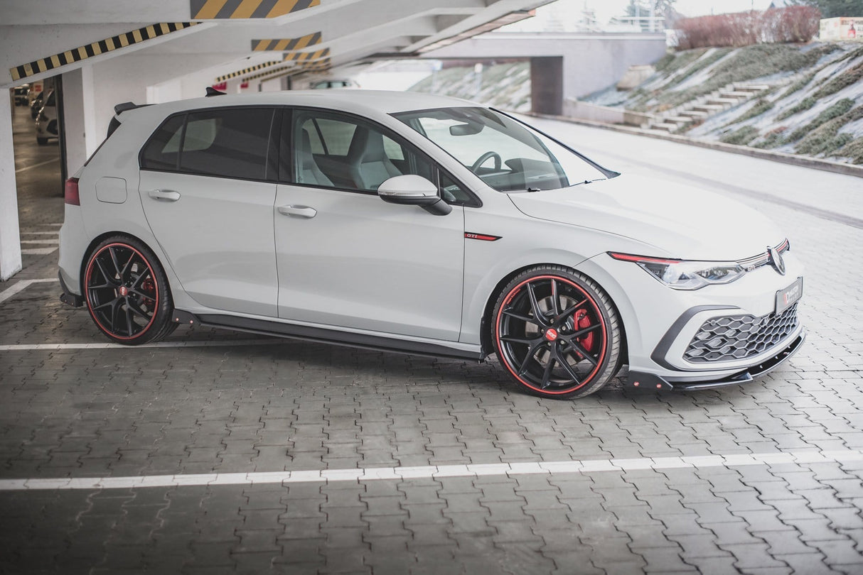 Maxton Design Side Skirts Diffusers + Flaps V.2 Volkswagen Golf Mk8 GTi / GTi Clubsport / R-Line