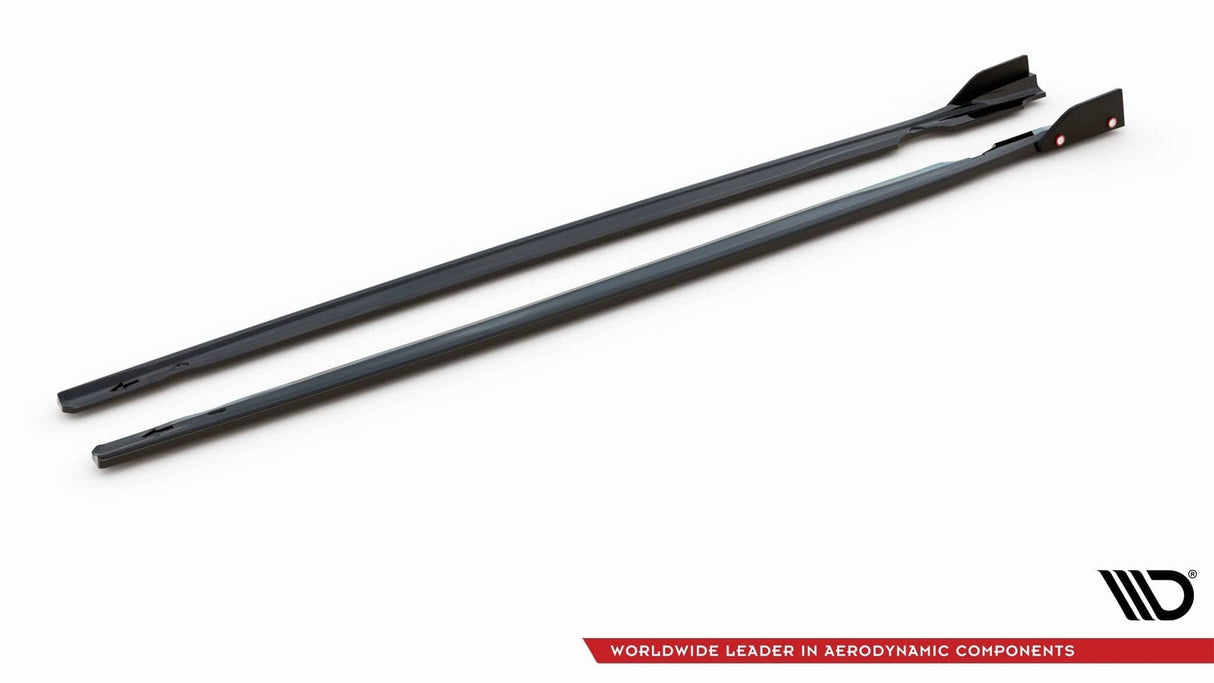Maxton Design Side Skirts Diffusers + Flaps V.2 - VW Golf R Mk8