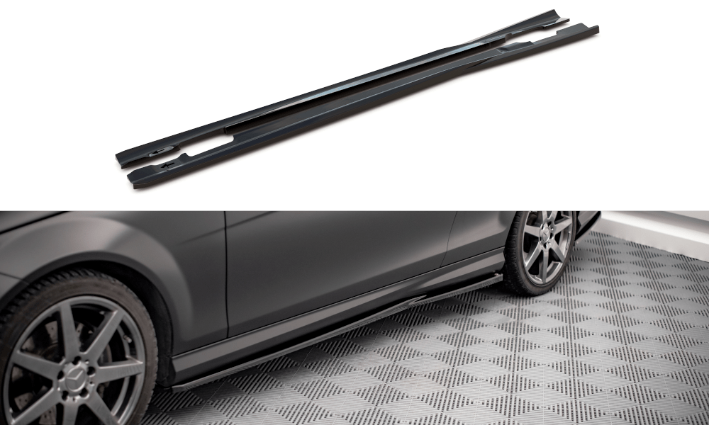 Maxton Design Side Skirts Diffusers Mercedes-Benz C Coupe AMG-Line C204