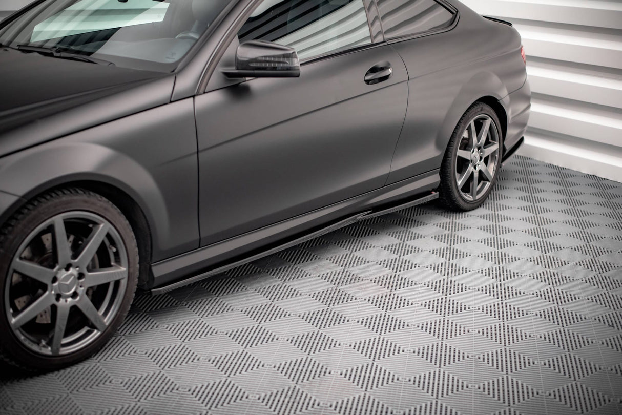 Maxton Design Side Skirts Diffusers Mercedes-Benz C Coupe AMG-Line C204