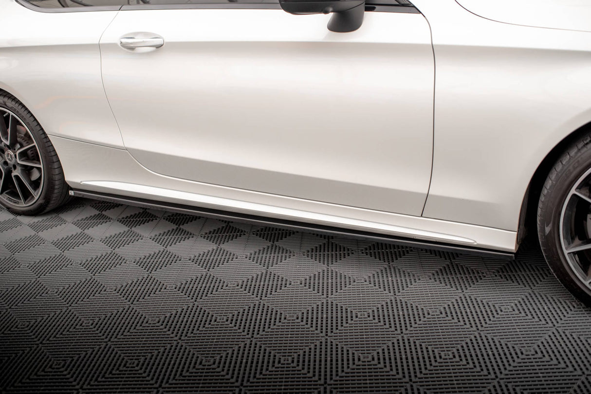 Maxton Design Side Skirts Diffusers Mercedes-Benz C Coupe AMG-Line C205 Facelift