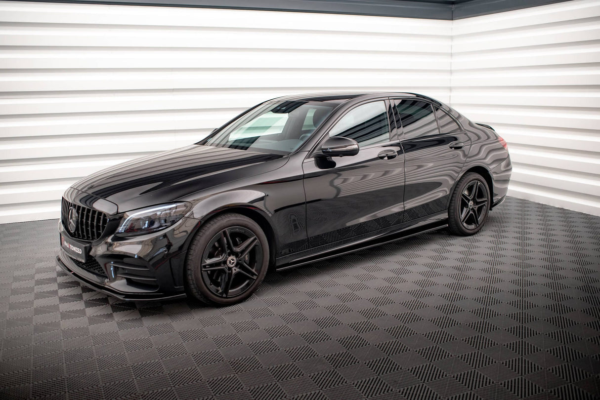 Maxton Design Side Skirts Diffusers Mercedes-Benz C43 / C AMG-Line Sedan W205 Facelift