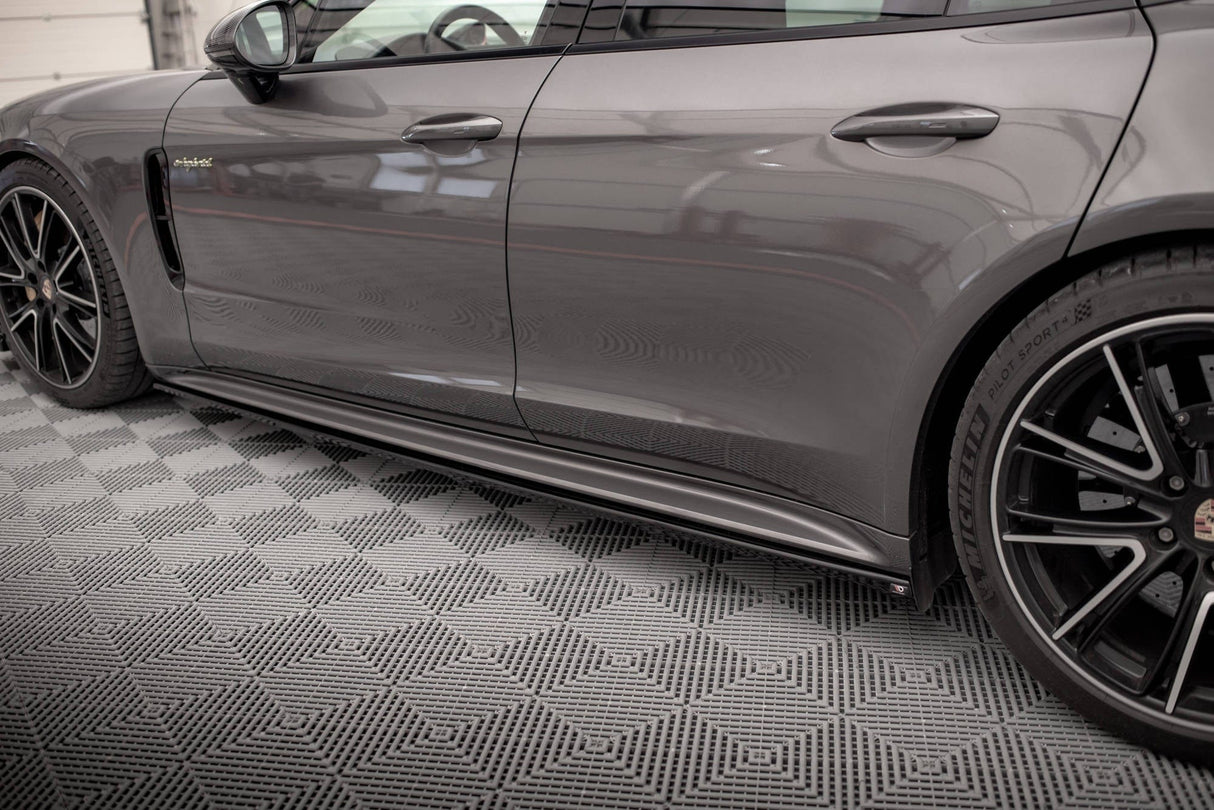 Maxton Design Side Skirts Diffusers Porsche Panamera 971 Turbo S E-Hybrid / Panamera E-Hybrid