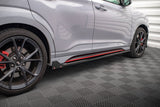 Maxton Design Side Skirts Diffusers V.1 + Flaps Hyundai Kona N MK2