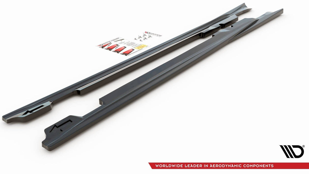 Maxton Design Side Skirts Diffusers V.1 Porsche Panamera Turbo 970 Facelift