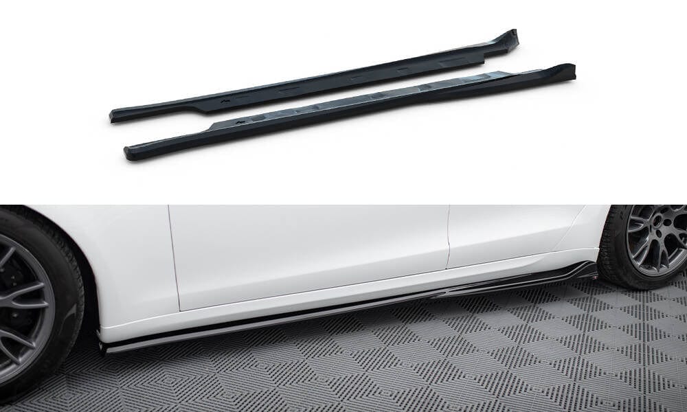 Maxton Design Side Skirts Diffusers V.1 Tesla Model S Plaid MK1 Facelift