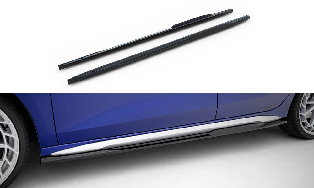 Maxton Design Side Skirts Diffusers V.2 Audi A3 S-Line Sedan / S3 Sedan 8Y Facelift