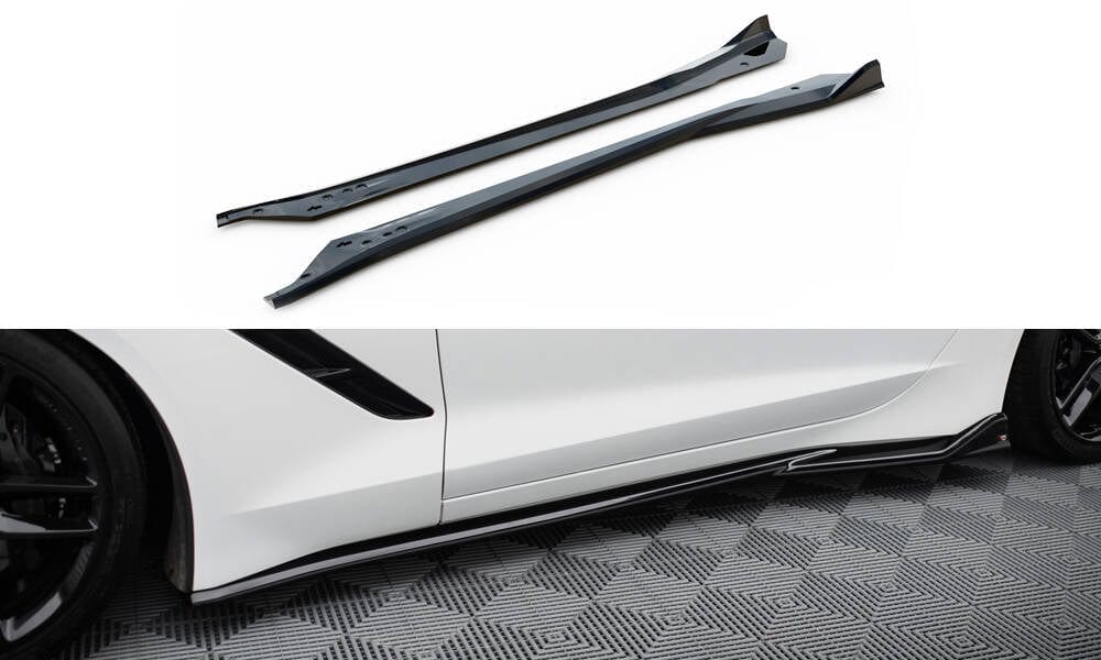 Maxton Design Side Skirts Diffusers V.2 - Chevrolet Corvette C7