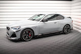 Maxton Design Side Skirts Diffusers V.2 + Flaps BMW 2 Coupe M-Pack / M240I G42