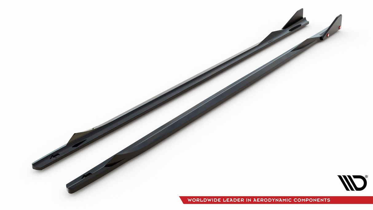 Maxton Design Side Skirts Diffusers V.2 + Flaps BMW 2 Coupe M-Pack / M240I G42