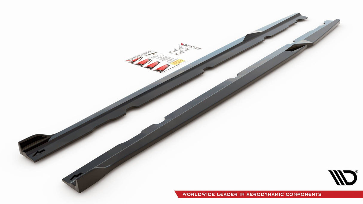 Maxton Design Side Skirts Diffusers V.2 Mercedes-AMG C 63AMG Coupe C205 Facelift