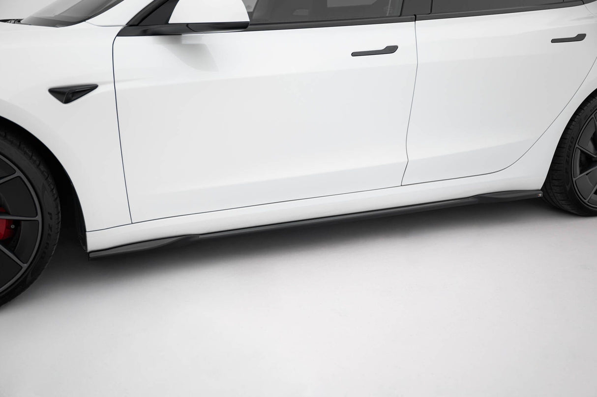 Maxton Design Side Skirts Diffusers V.2 Tesla Model 3 Project Highland (Facelift)