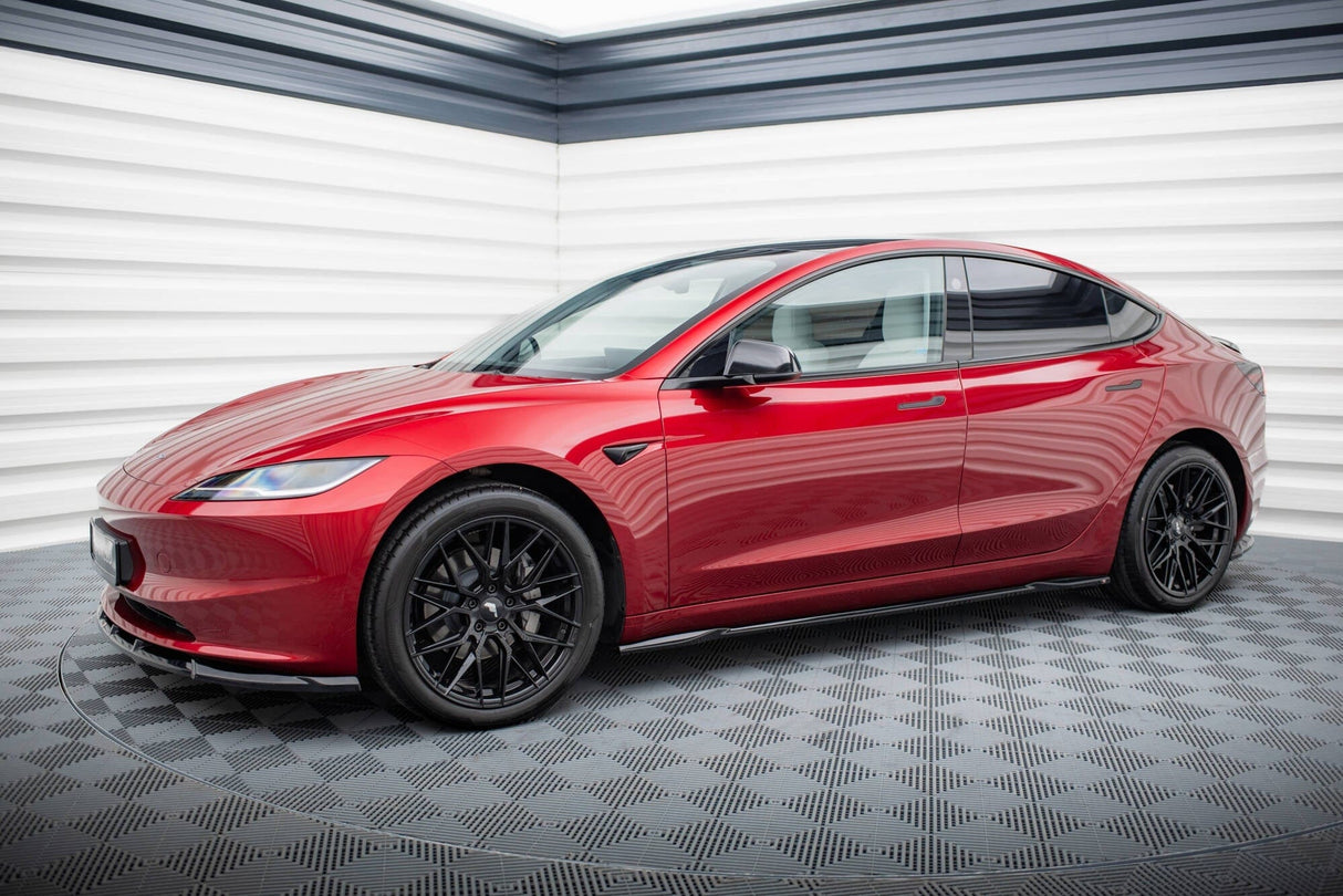 Maxton Design Side Skirts Diffusers V.2 Tesla Model 3 Project Highland (Facelift)