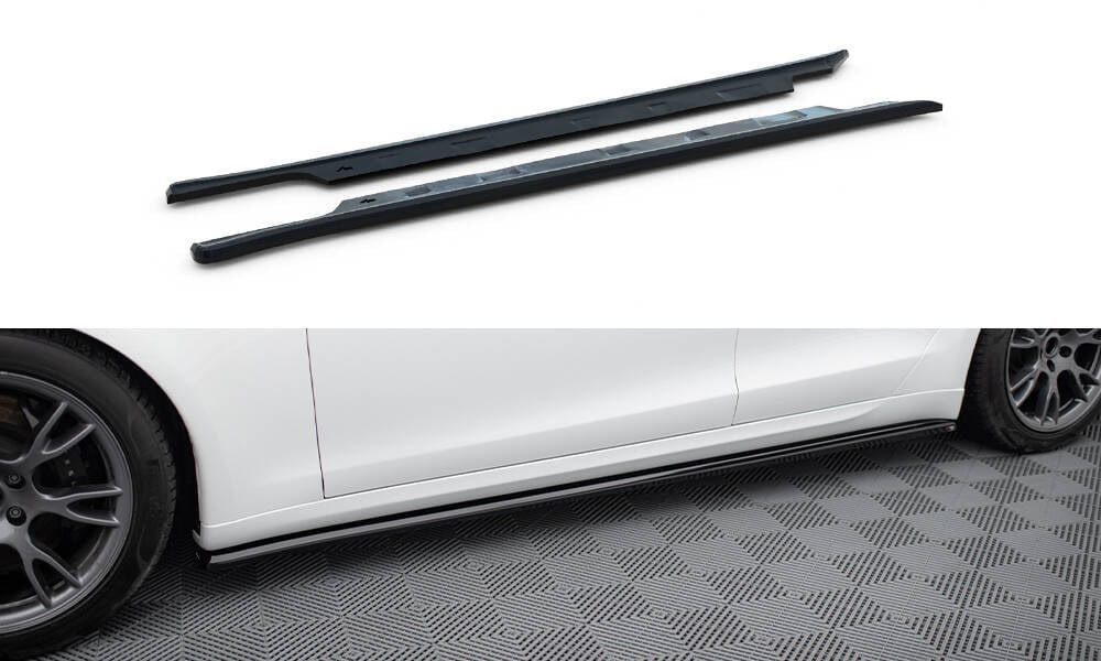 Maxton Design Side Skirts Diffusers V.2 Tesla Model S Plaid MK1 Facelift