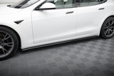 Maxton Design Side Skirts Diffusers V.2 Tesla Model S Plaid MK1 Facelift