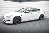 Maxton Design Side Skirts Diffusers V.2 Tesla Model S Plaid MK1 Facelift