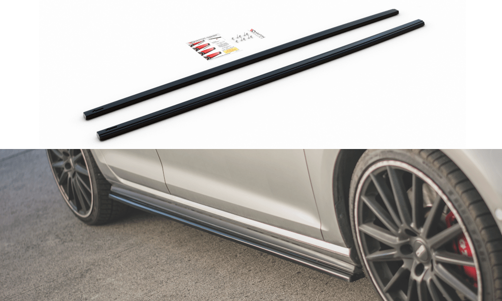 Maxton Design Side Skirts Diffusers V.2 VW Golf 7 GTI (Narrow)