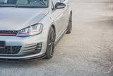 Maxton Design Side Skirts Diffusers V.2 VW Golf 7 GTI (Narrow)