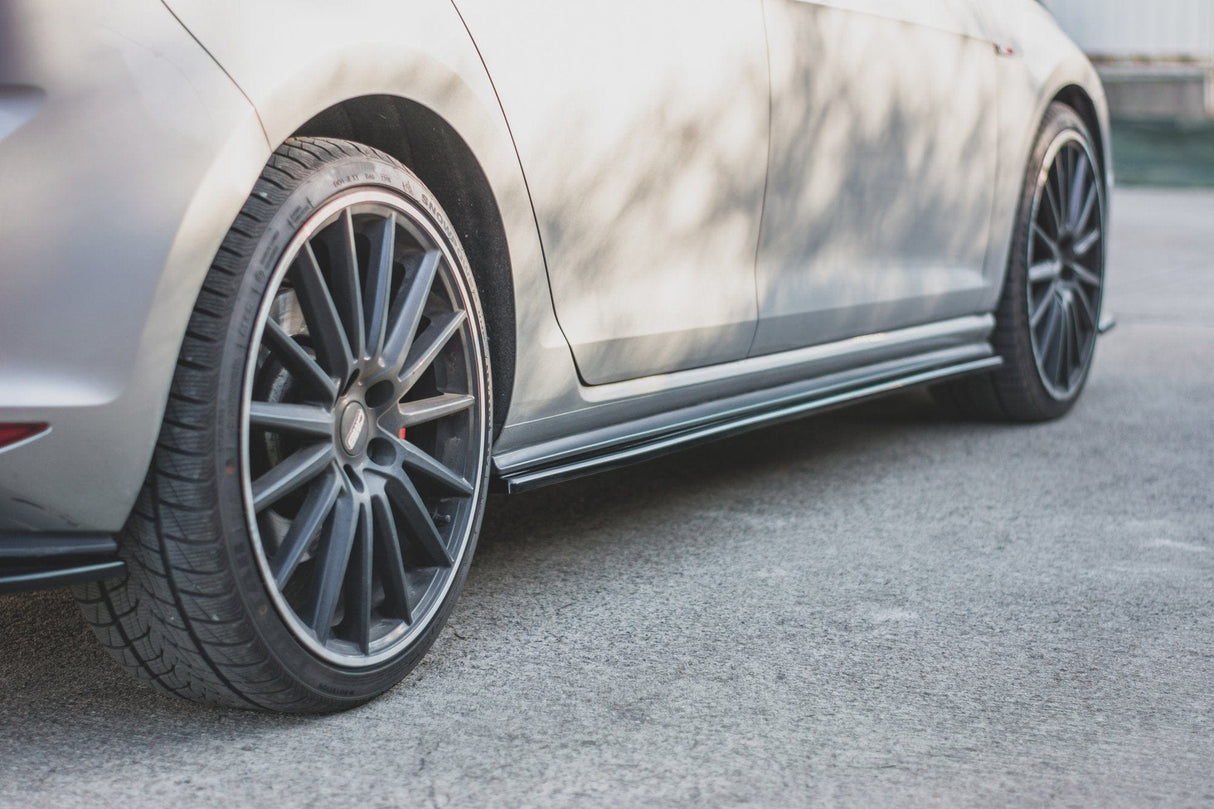 Maxton Design Side Skirts Diffusers V.2 VW Golf 7 GTI (Narrow)