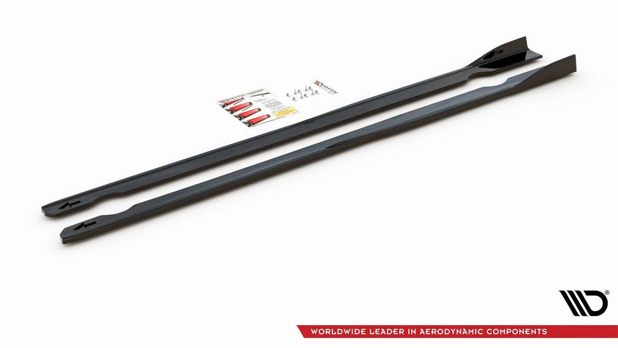 Maxton Design Side Skirts Diffusers V.2 VW Golf R Mk7