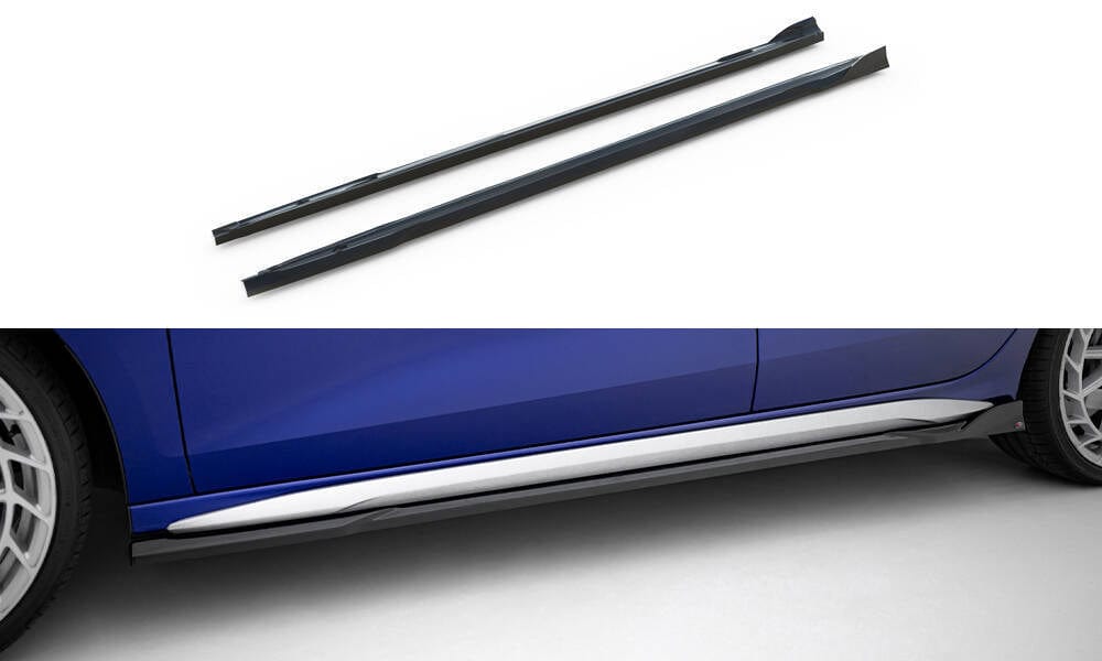 Maxton Design Side Skirts Diffusers V.3 Audi A3 S-Line Sedan / S3 Sedan 8Y Facelift