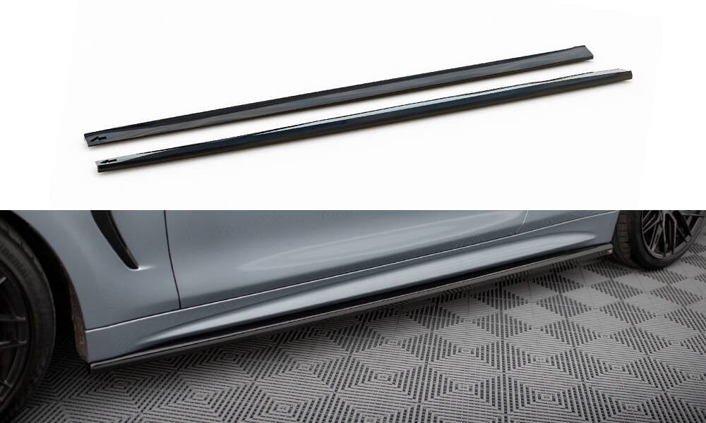 Maxton Design Side Skirts Diffusers V.3 BMW 4 Coupe M-Pack F32