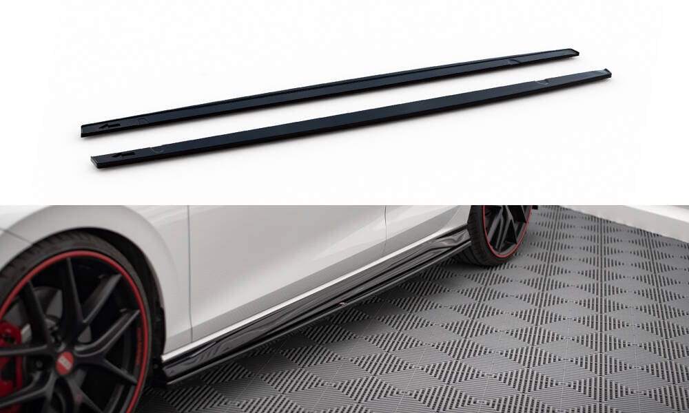 Maxton Design Side Skirts Diffusers V.4 Volkswagen Golf Gti / Gte / Gti ClubSport / R-Line Mk8