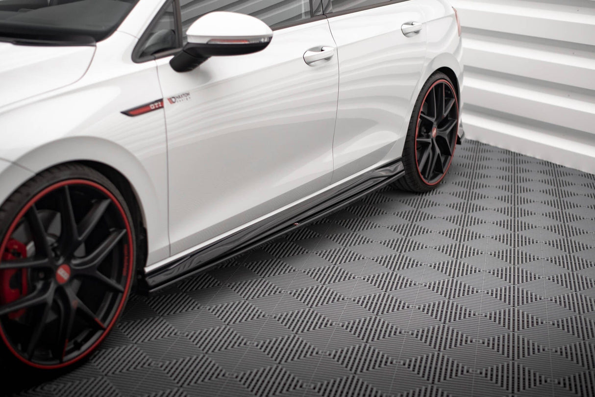 Maxton Design Side Skirts Diffusers V.4 Volkswagen Golf Gti / Gte / Gti ClubSport / R-Line Mk8